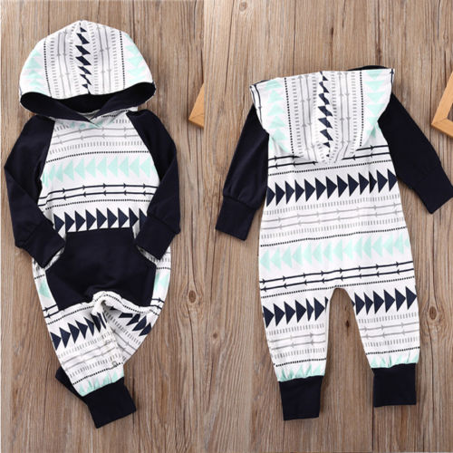 Infant Jumpsuit Hooded Clothes